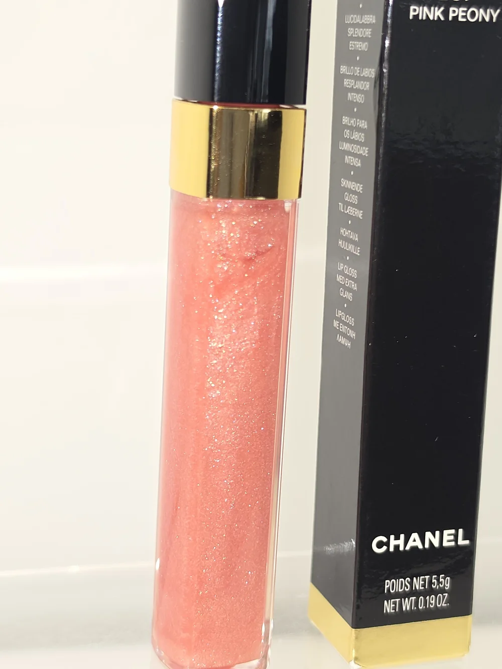 DISCONTINUED CHANEL Lèvres Scintillantes Glossimer- 267 Pink Peony